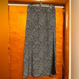 Michael Kors Geometric Black and White Women's Skirt
